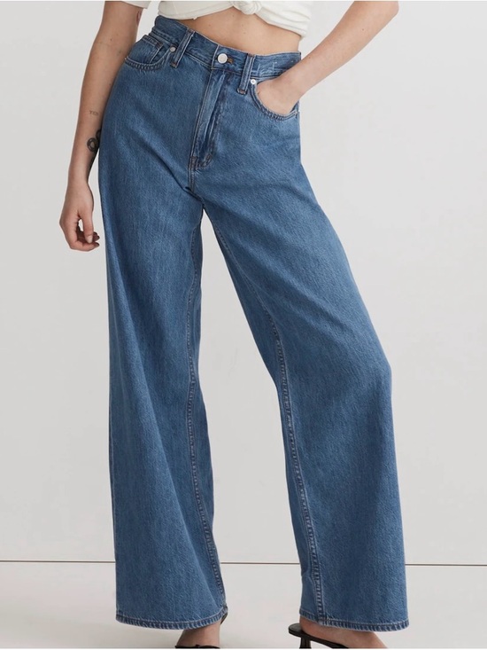 Madewell Denim - Madewell Superwide-Leg Jeans in Lessard Wash